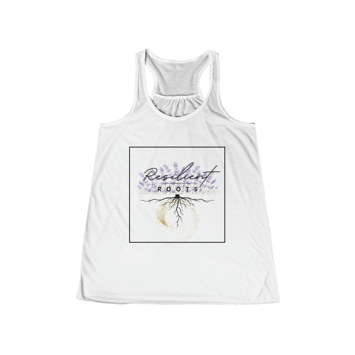 Women's Flowy “Resilient Roots” Racerback Tank